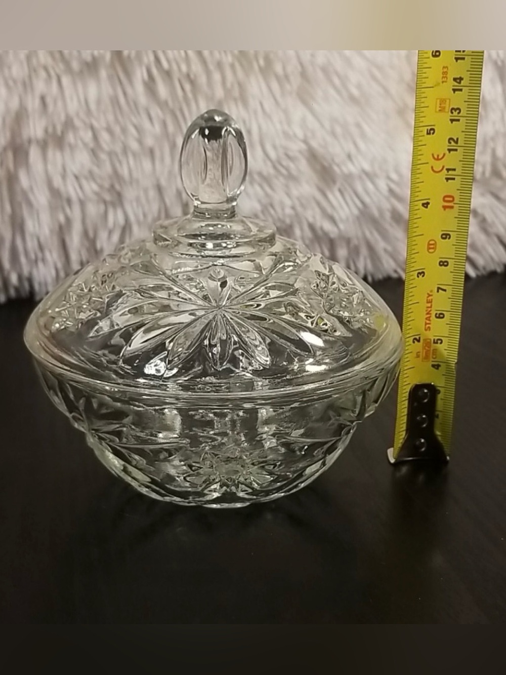 Vintage MCM Anchor Hocking Candy Dish with Lid